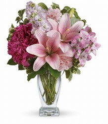 Teleflora's Blush Of Love Bouquet from Gilmore's Flower Shop in East Providence, RI